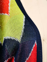 Gucci Metallic Chevron Knit Duster Jacket arcadeshops.com