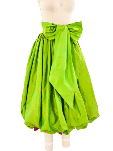 Yves Saint Laurent Silk Bubble Skirt Ensemble 