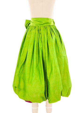 Yves Saint Laurent Silk Bubble Skirt Ensemble 