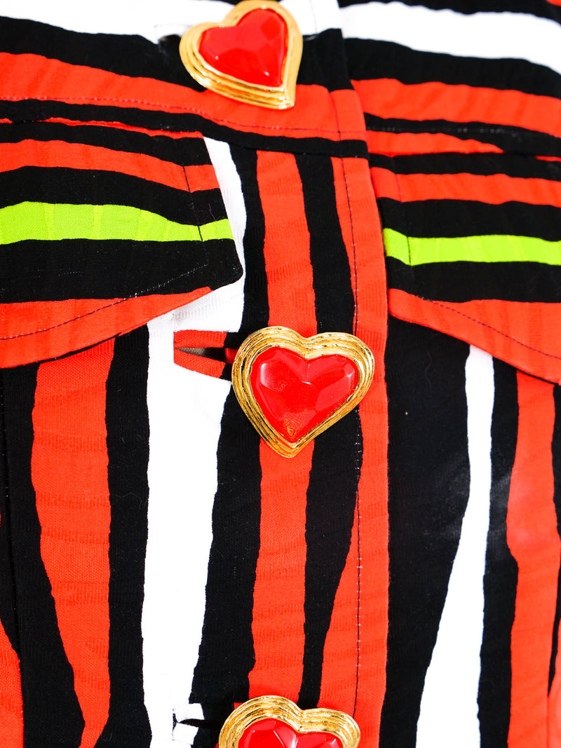 Christian Lacroix Abstract Striped Skirt Suit Suit arcadeshops.com