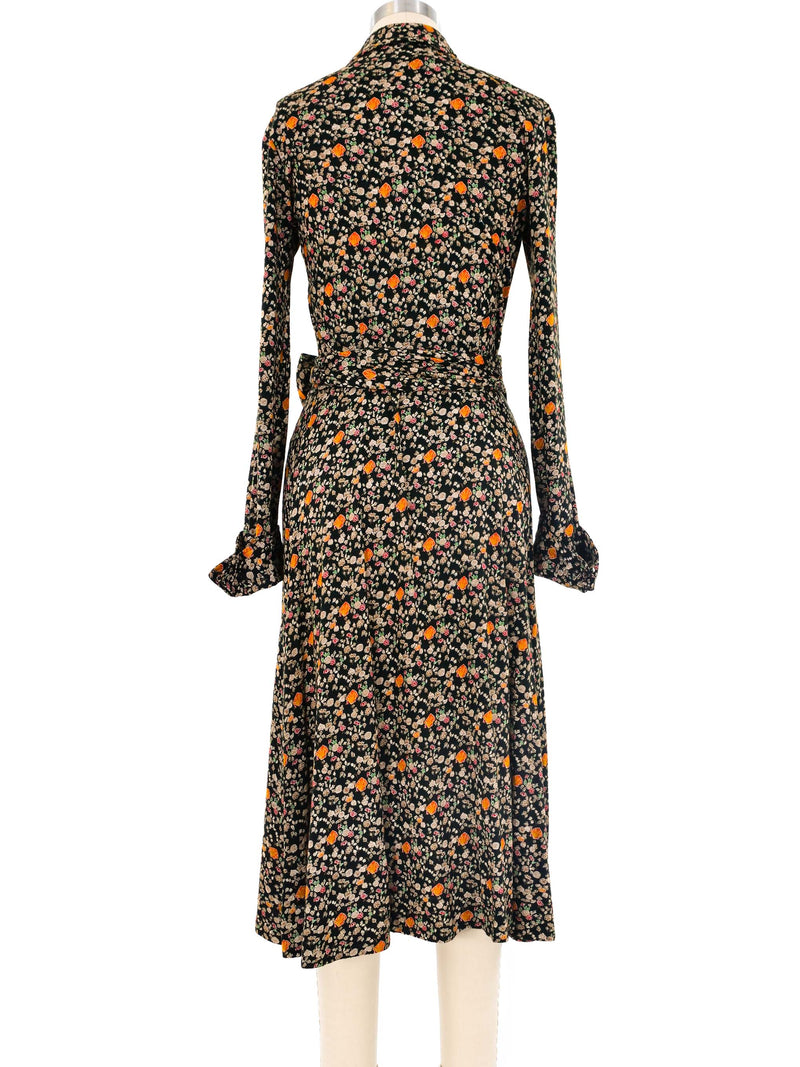 Diane von Furstenberg Ditsy Floral Printed Wrap Dress Dress arcadeshops.com