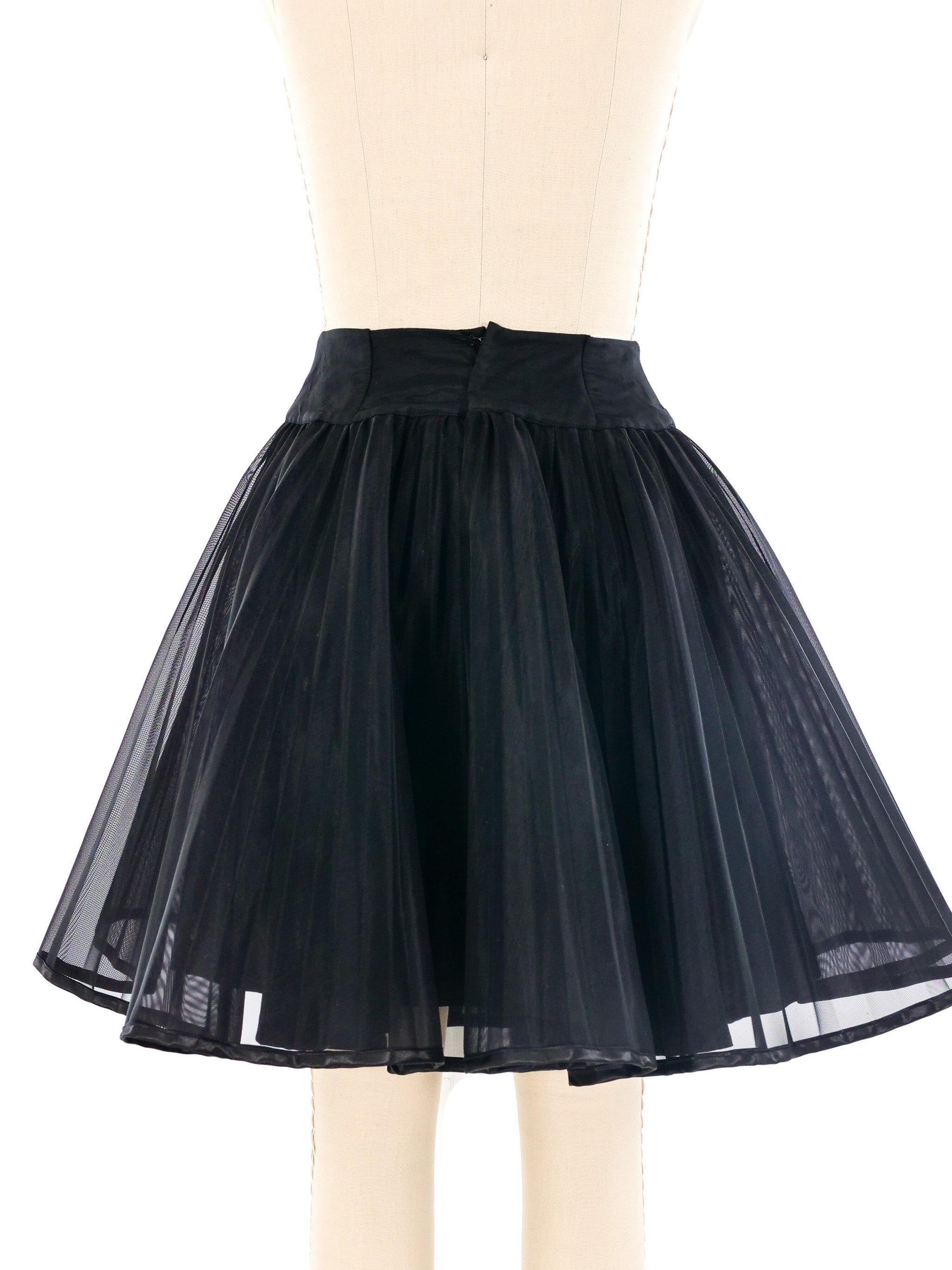 Christian Dior Accordion Pleated Mesh Skirt