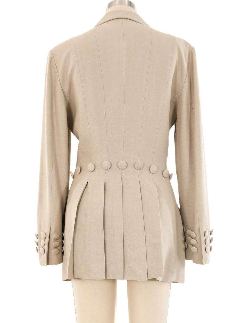 Moschino Button Trimmed Blazer Jacket arcadeshops.com