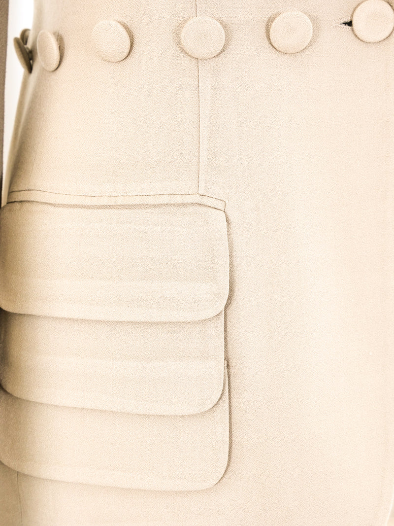 Moschino Button Trimmed Blazer Jacket arcadeshops.com