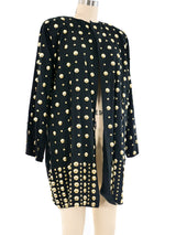 Dome Studded Longline Jacket Jacket arcadeshops.com