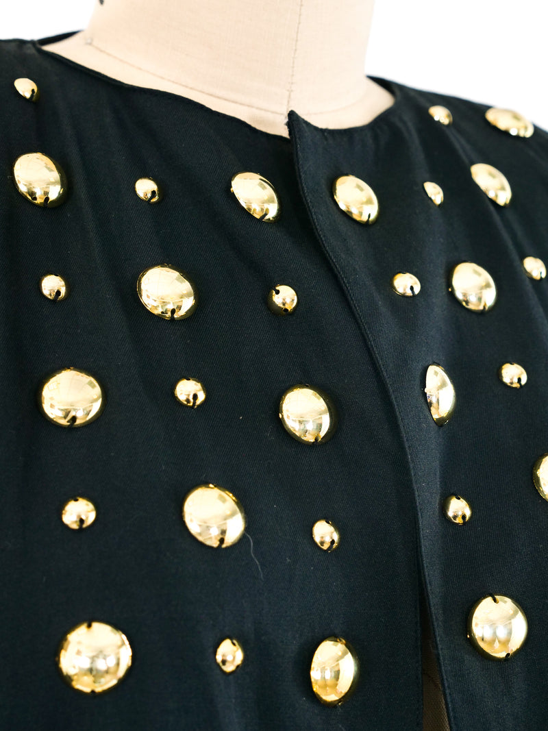 Dome Studded Longline Jacket Jacket arcadeshops.com