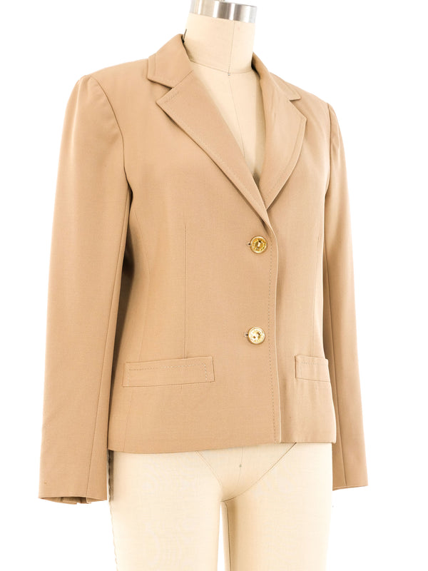 Celine Khaki Cropped Jacket Jacket arcadeshops.com
