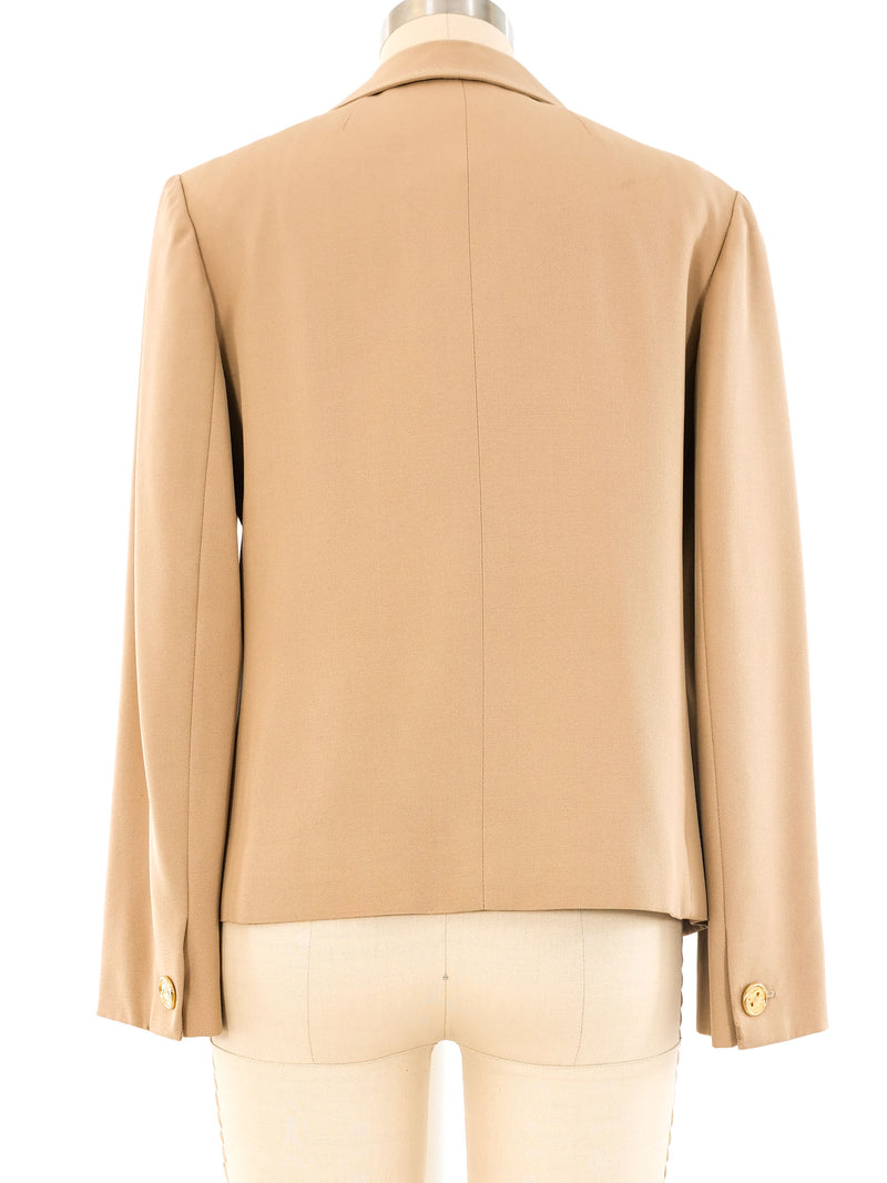 Celine Khaki Cropped Jacket Jacket arcadeshops.com