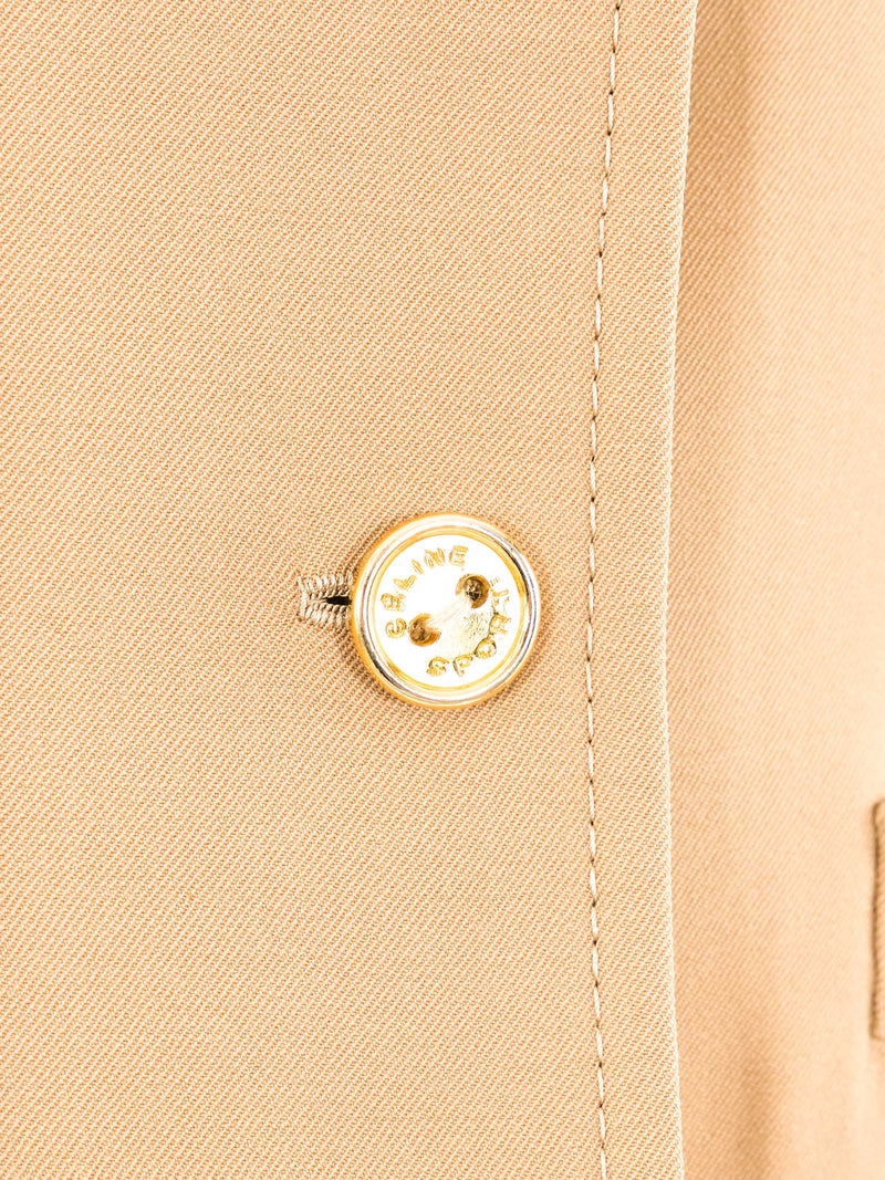 Celine Khaki Cropped Jacket Jacket arcadeshops.com