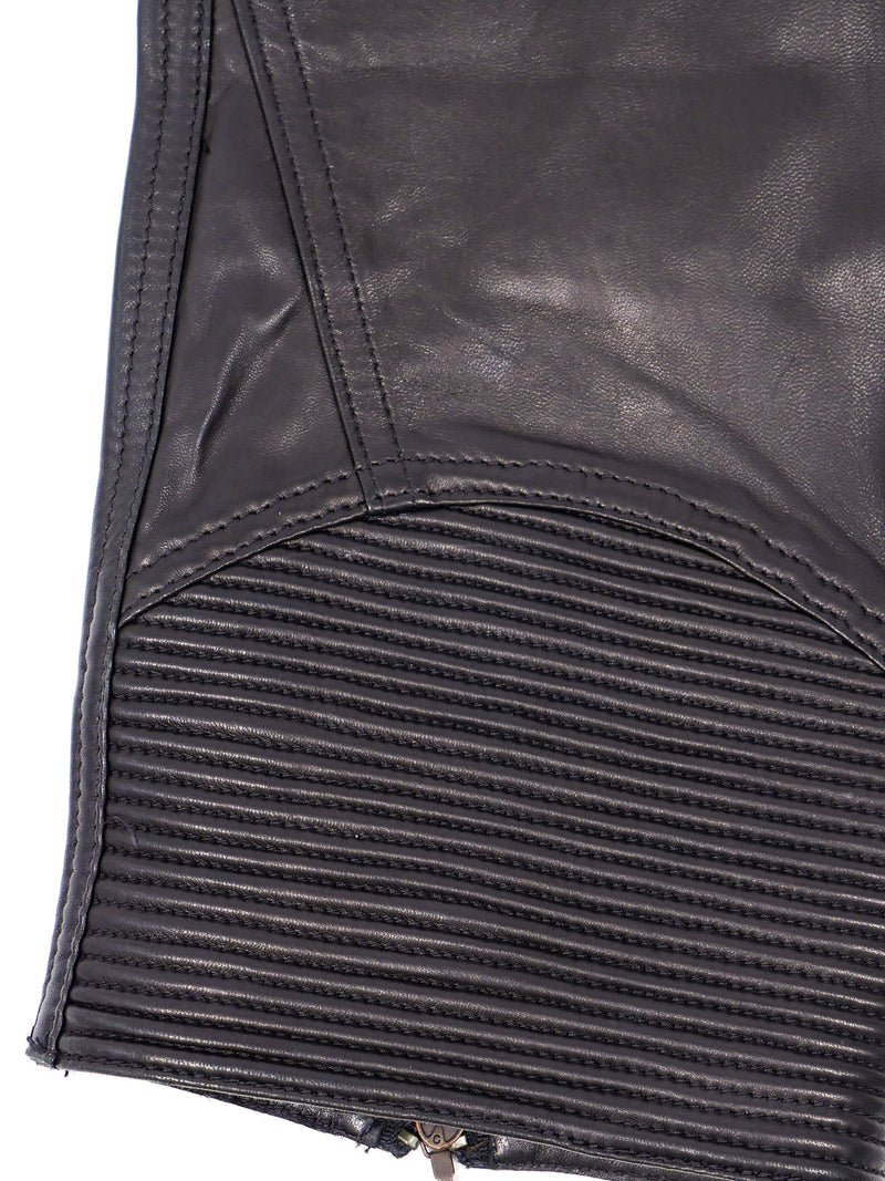 Roberto Cavalli Leather Bike Shorts Bottom arcadeshops.com