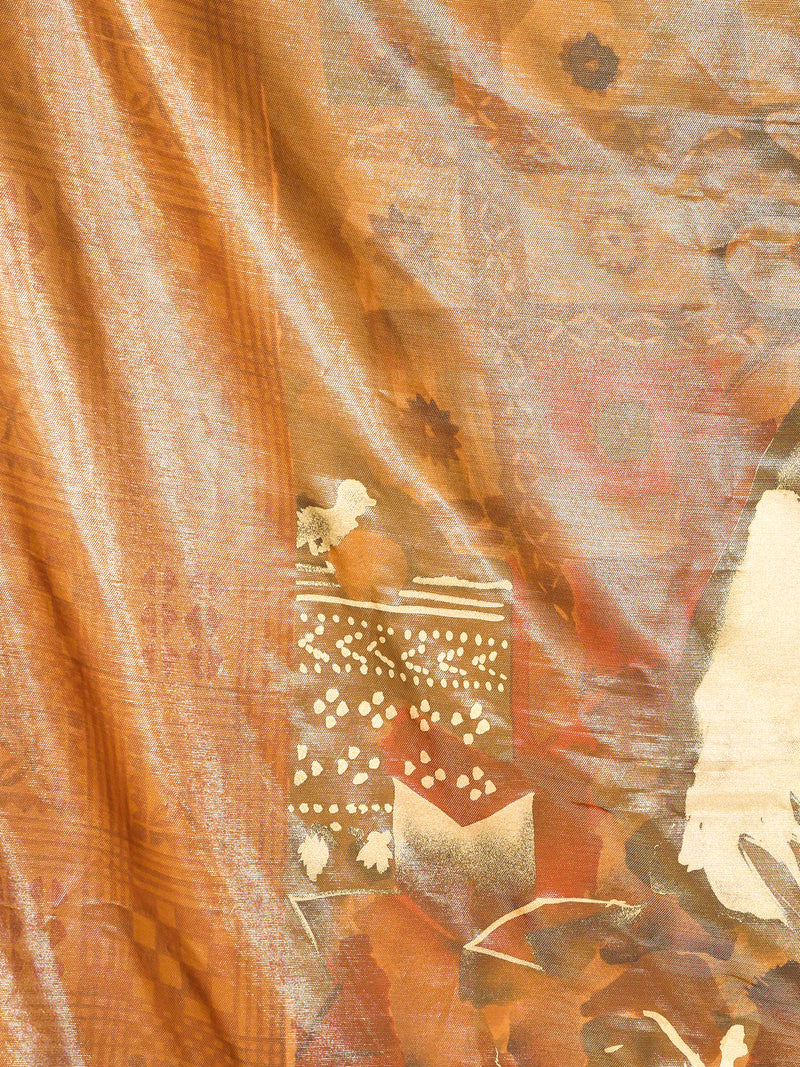Escada Metallic Printed Shawl Accessory arcadeshops.com