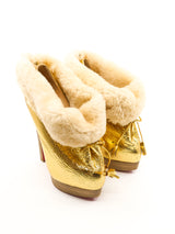 Christian Louboutin Survie Shearling Bootie, 36 Accessory arcadeshops.com