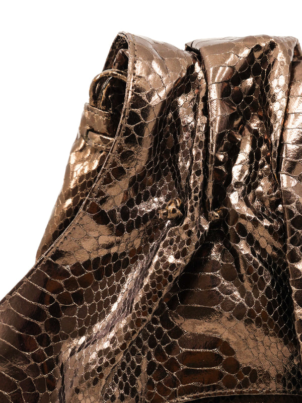 Carlos Falchi Embossed Buffalo Crossbody Accessory arcadeshops.com