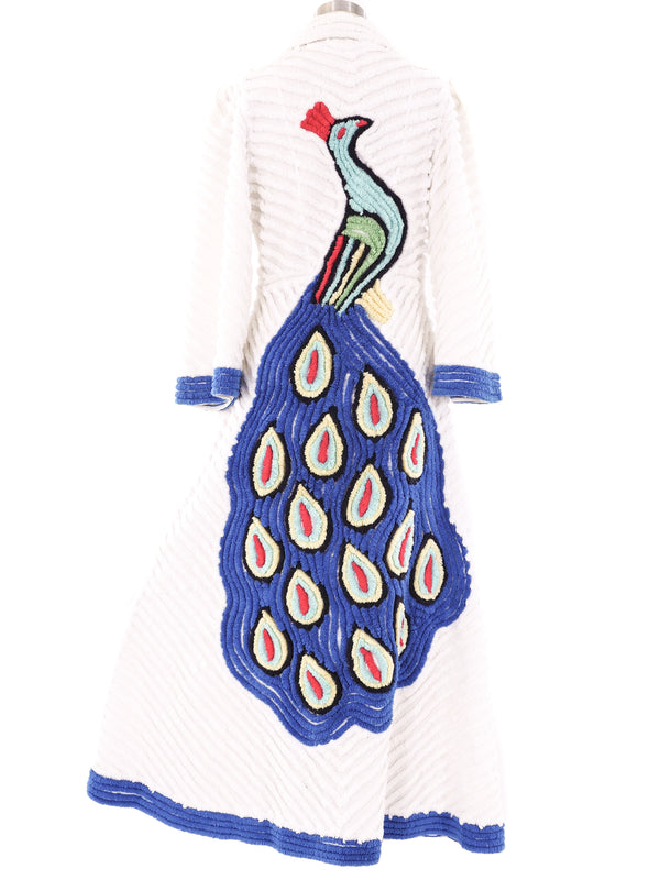 Peacock Chenille Robe Jacket arcadeshops.com