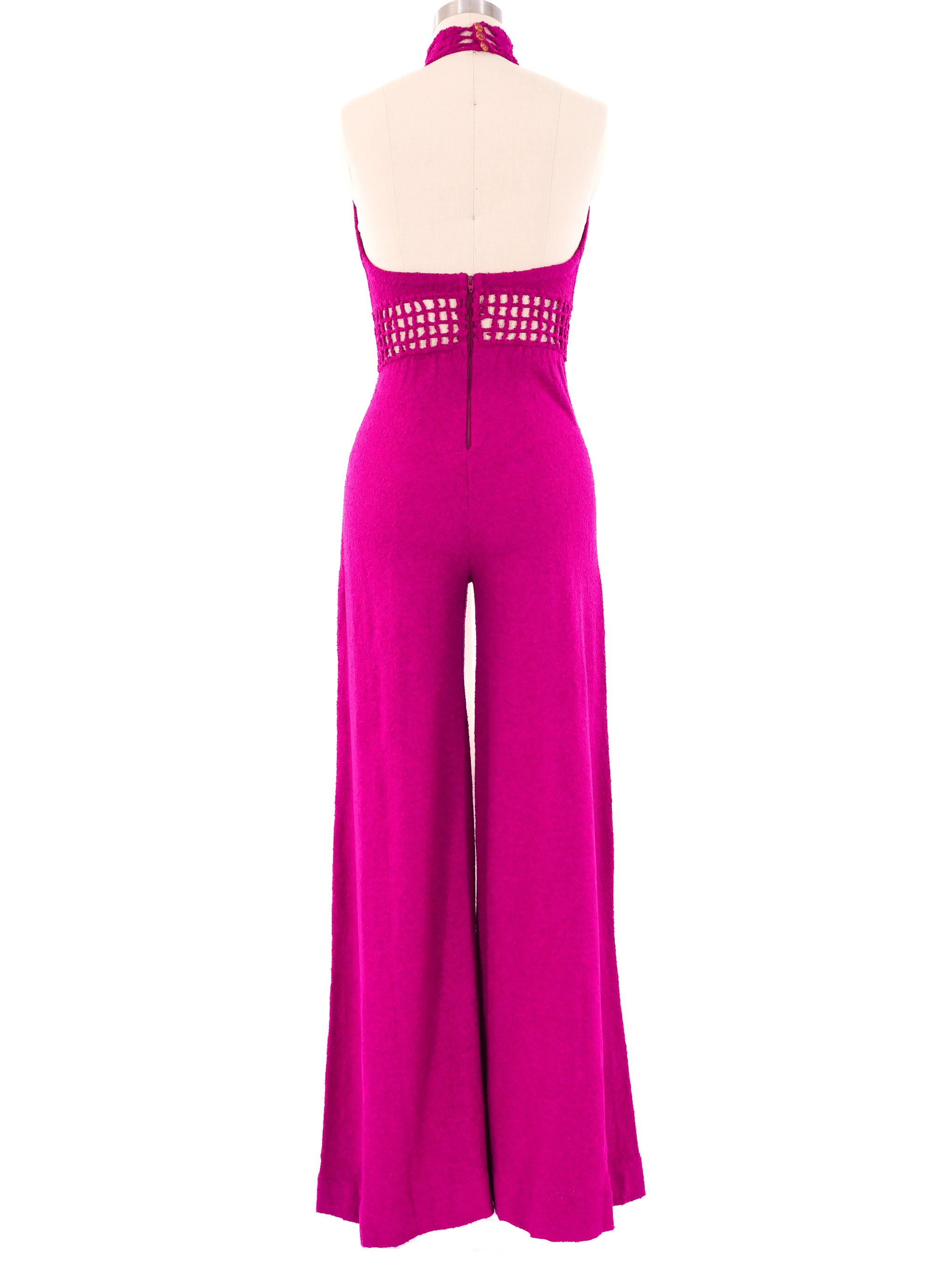 Fuchsia Chenille Jumpsuit