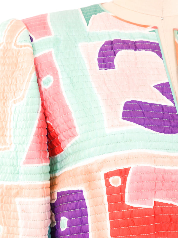 Mary McFadden Quilted Silk Jacket Jacket arcadeshops.com