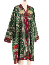 Afghani Coin Embellished Coat Jacket arcadeshops.com