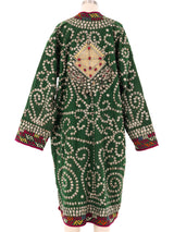 Afghani Coin Embellished Coat Jacket arcadeshops.com