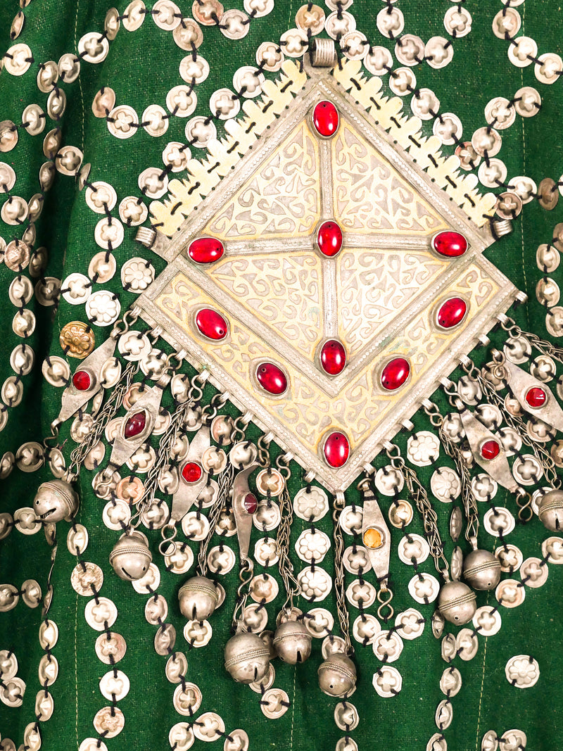 Afghani Coin Embellished Coat Jacket arcadeshops.com