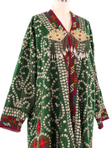 Afghani Coin Embellished Coat Jacket arcadeshops.com