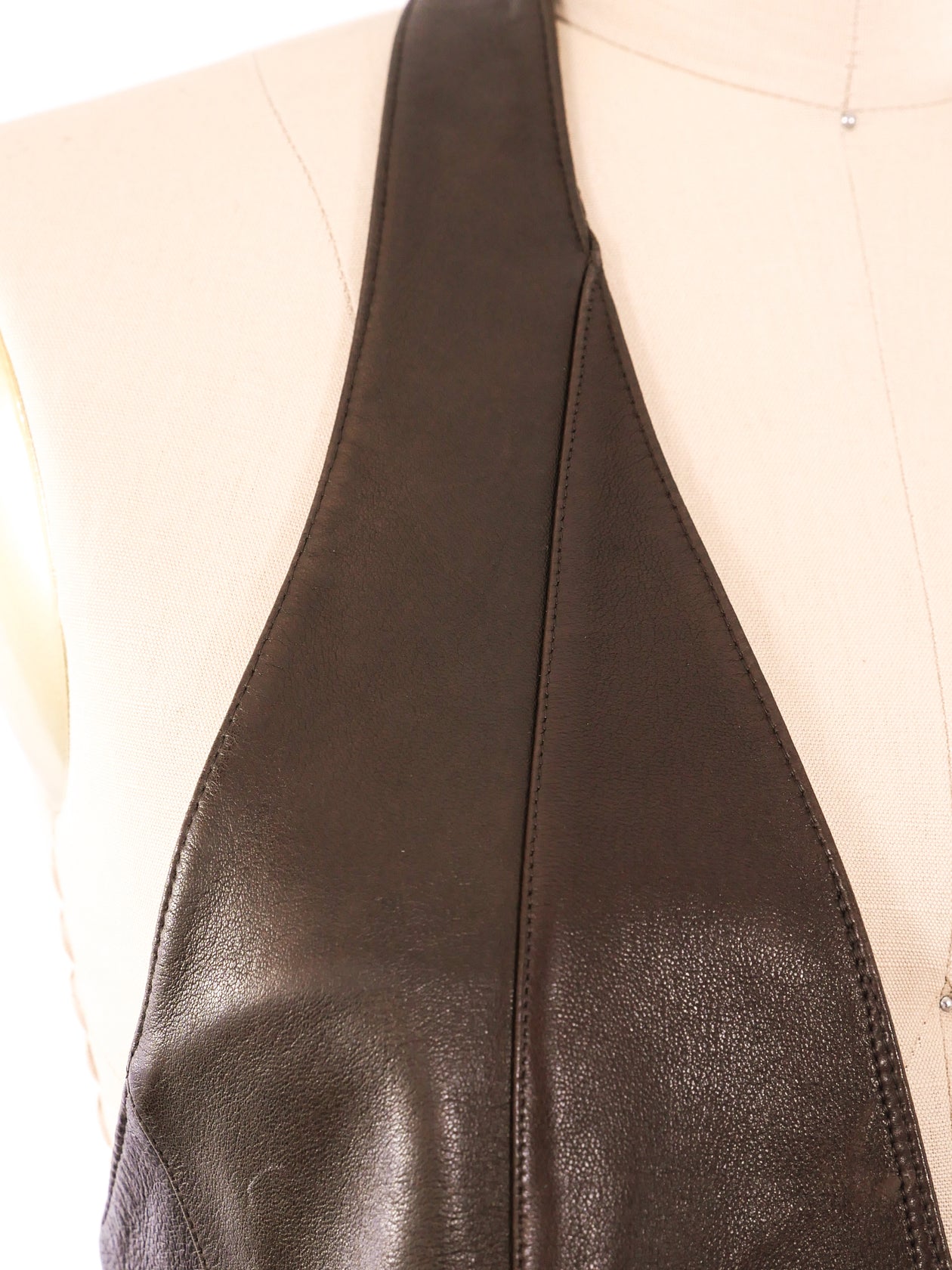 slim fit dress slacks Leather Halter Dress main image 0