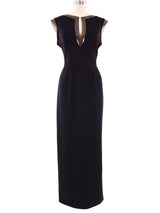 Thierry Mugler PVC Trimmed Sleeveless Dress Dress arcadeshops.com
