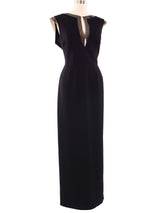 Thierry Mugler PVC Trimmed Sleeveless Dress Dress arcadeshops.com
