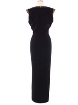 Thierry Mugler PVC Trimmed Sleeveless Dress Dress arcadeshops.com