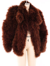 Chocolate Marabou Feather Jacket Jacket arcadeshops.com