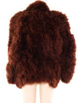 Chocolate Marabou Feather Jacket Jacket arcadeshops.com