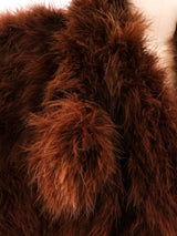 Chocolate Marabou Feather Jacket Jacket arcadeshops.com