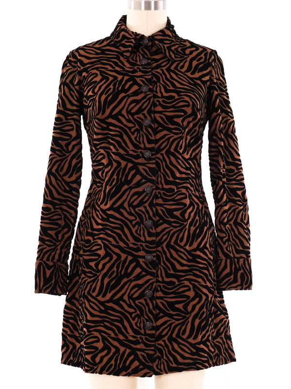Gianni Versace Tiger Shirt Dress Dress arcadeshops.com