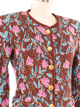 Yves Saint Laurent Floral Knit Jacket Jacket arcadeshops.com