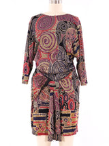 Metallic Printed Mosaic Dress Dress arcadeshops.com