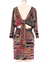 Metallic Printed Mosaic Dress Dress arcadeshops.com