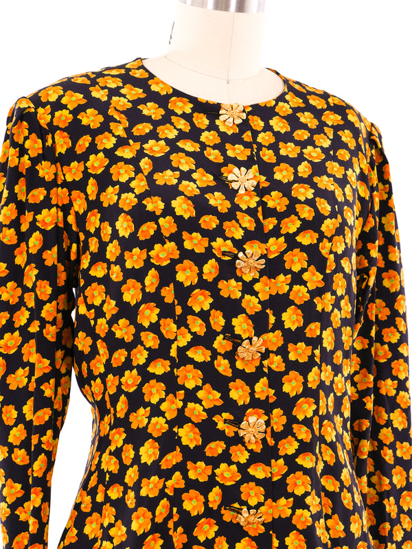 Yves Saint Laurent Floral Printed Jacket Jacket arcadeshops.com