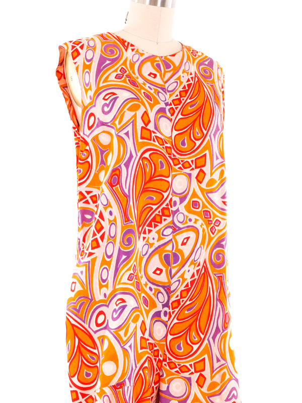 1960's Paisley Jumpsuit Jumpsuit arcadeshops.com