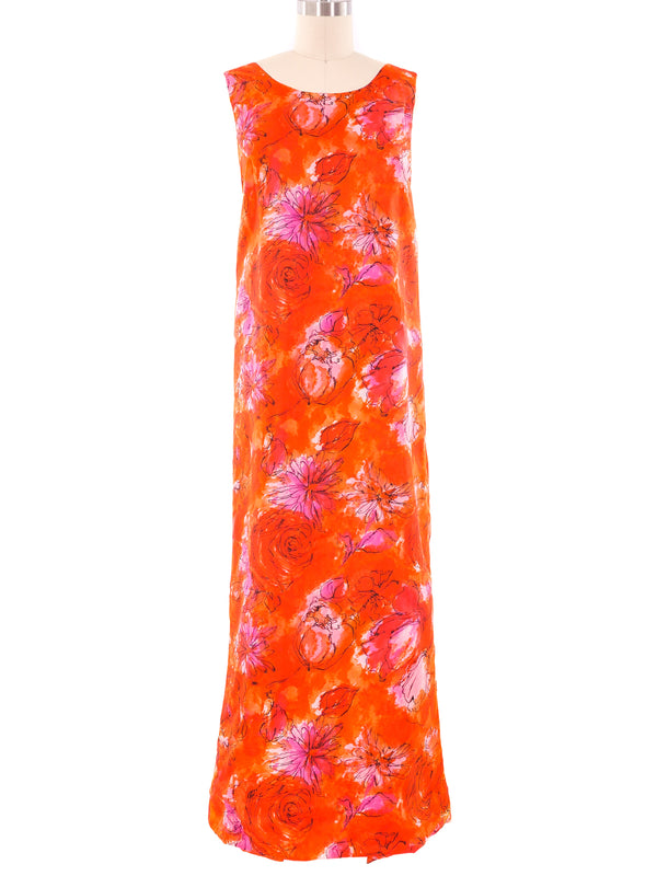 Floral Wrap Tank Dress Dress arcadeshops.com