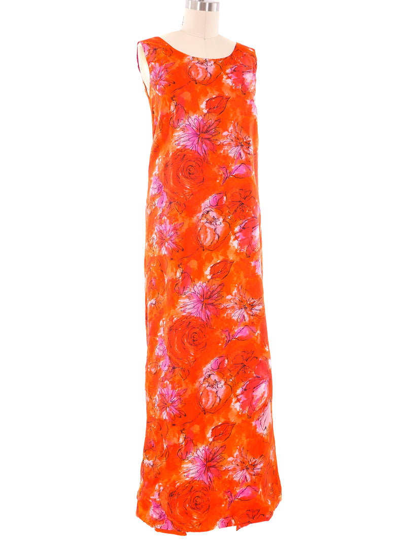 Floral Wrap Tank Dress Dress arcadeshops.com