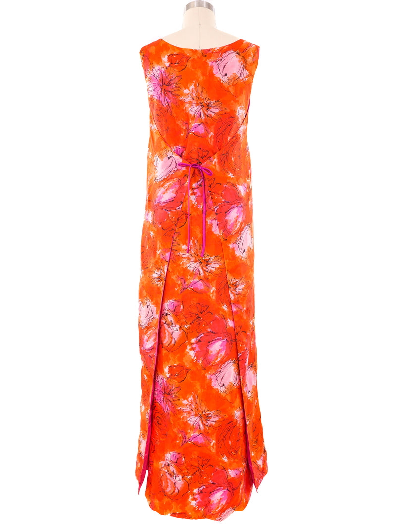 Floral Wrap Tank Dress Dress arcadeshops.com