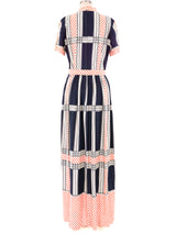 Geometric Printed Maxi Dress Dress arcadeshops.com