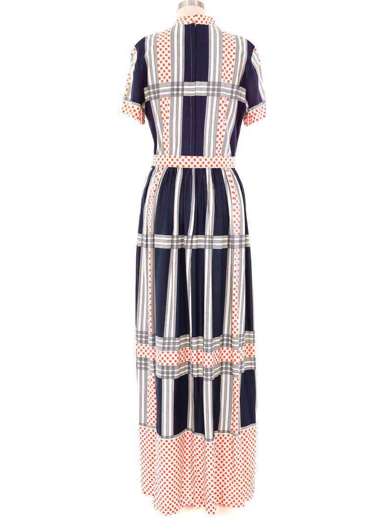 Geometric Printed Maxi Dress Dress arcadeshops.com