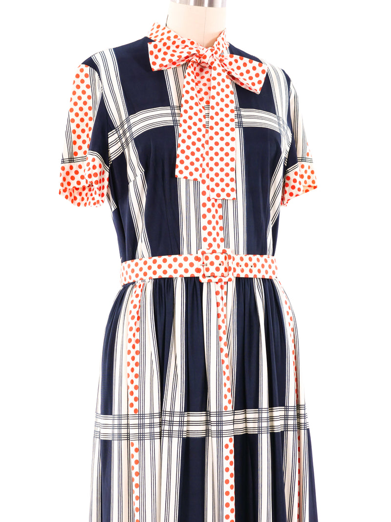 Geometric Printed Maxi Dress Dress arcadeshops.com