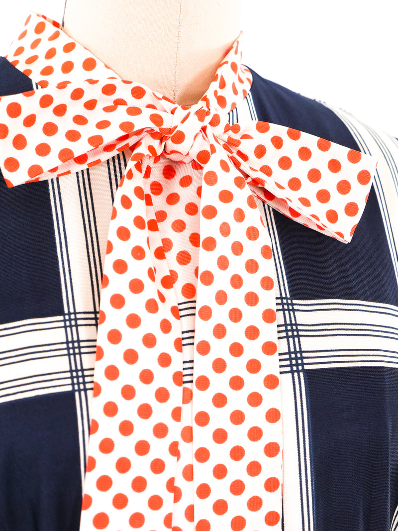 Geometric Printed Maxi Dress Dress arcadeshops.com