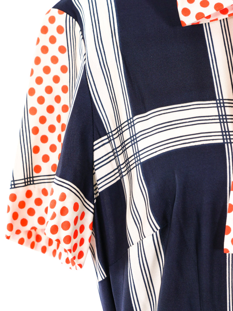 Geometric Printed Maxi Dress Dress arcadeshops.com