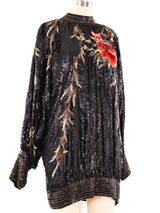 Floral Sequin Embellished Mini Dress Dress arcadeshops.com