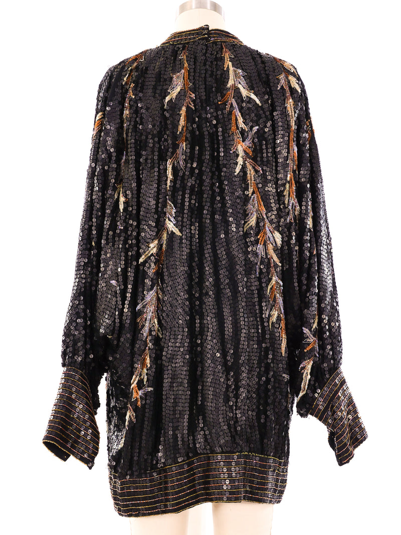 Floral Sequin Embellished Mini Dress Dress arcadeshops.com