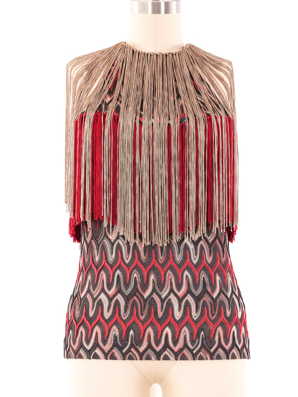 Missoni Fringed Tank Top Top arcadeshops.com