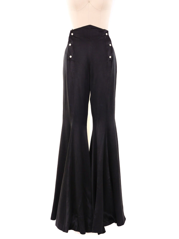 Thierry Mugler Flared Sailor Style Pants Bottom arcadeshops.com