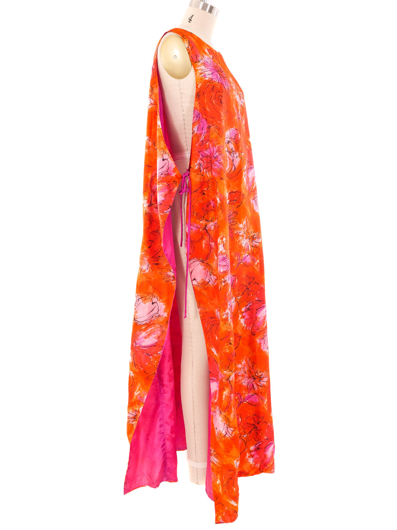 Floral Wrap Tank Dress Dress arcadeshops.com